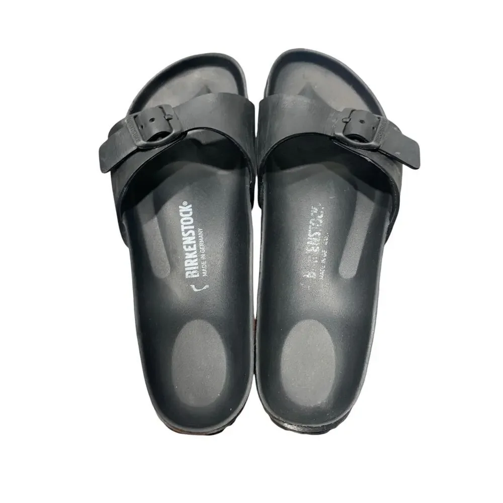 Birkenstock Madrid Essentials‎ EVA Slide Sandal - Black Size 38 L7 M5 NARROW